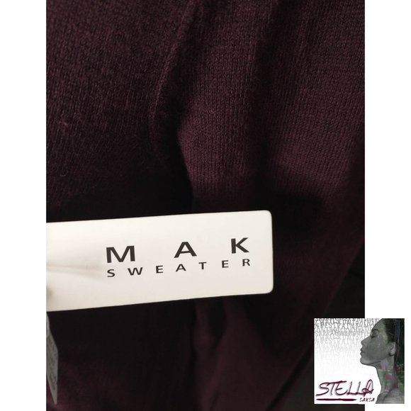 Mak Burgundy Sweater - Picture 3 of 3